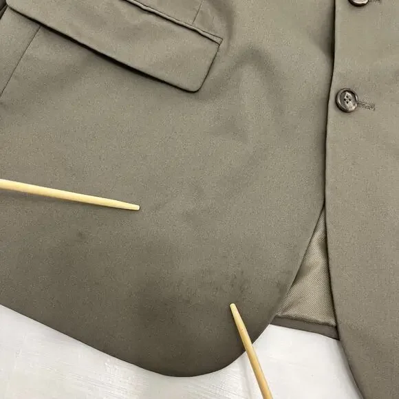 Brooks Brothers 346 Mens 44R Sport Coat Jacket Gray 3-Button Stretch Long Sleeve - Picture 5 of 13